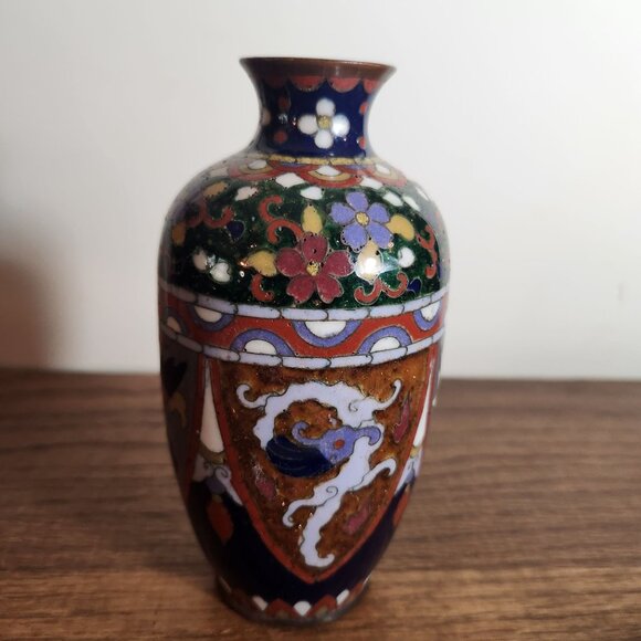 19th Century Mejili Dinbari Fine Japanese Antique Cloisonné Vase With Dragon Phe - Picture 6 of 7